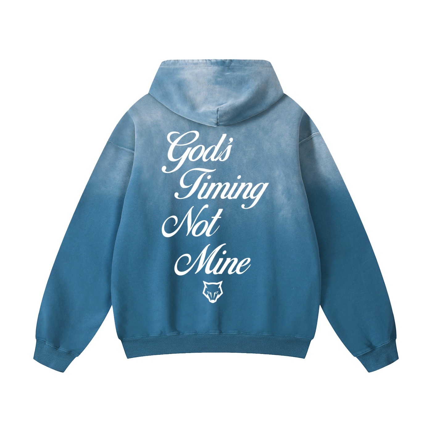 https://ajmall-vc-public-bucket.oss-us-west-1.aliyuncs.com/hugepod/material/custom_printing/e8e6a70fce014a5aa529bc0e07fae3b1.png Unisex God's Timing Not Mine Heavyweight Sunfade Oversized Hoodie